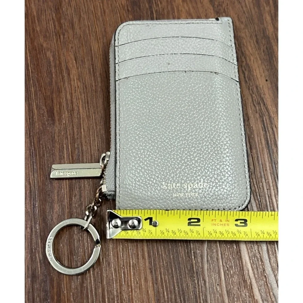 Kate Spade Slim Credit Card Holder - Leather‎ - Stone Path (Gray)